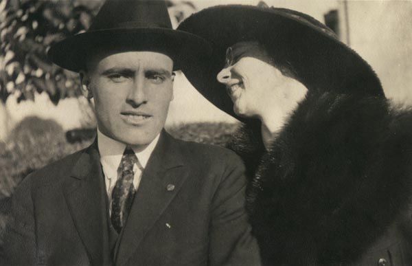 Ruth and Ernest Trump on their Wedding Day